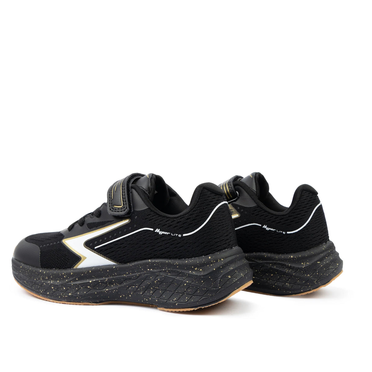 Zyric V Strap Boys Runner - Black/Gold