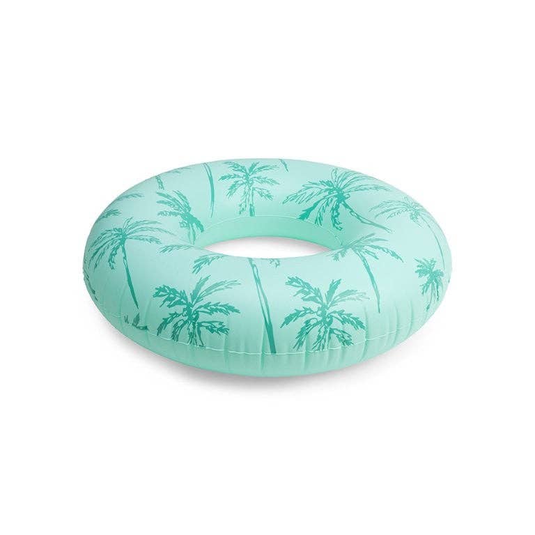 Swim Essentials Inflatable Swim Ring - Palm Trees Green, 102 cm