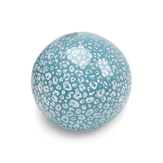 Swim Essentials Inflatable Beach Ball - Transparent Leopard, 51 cm
