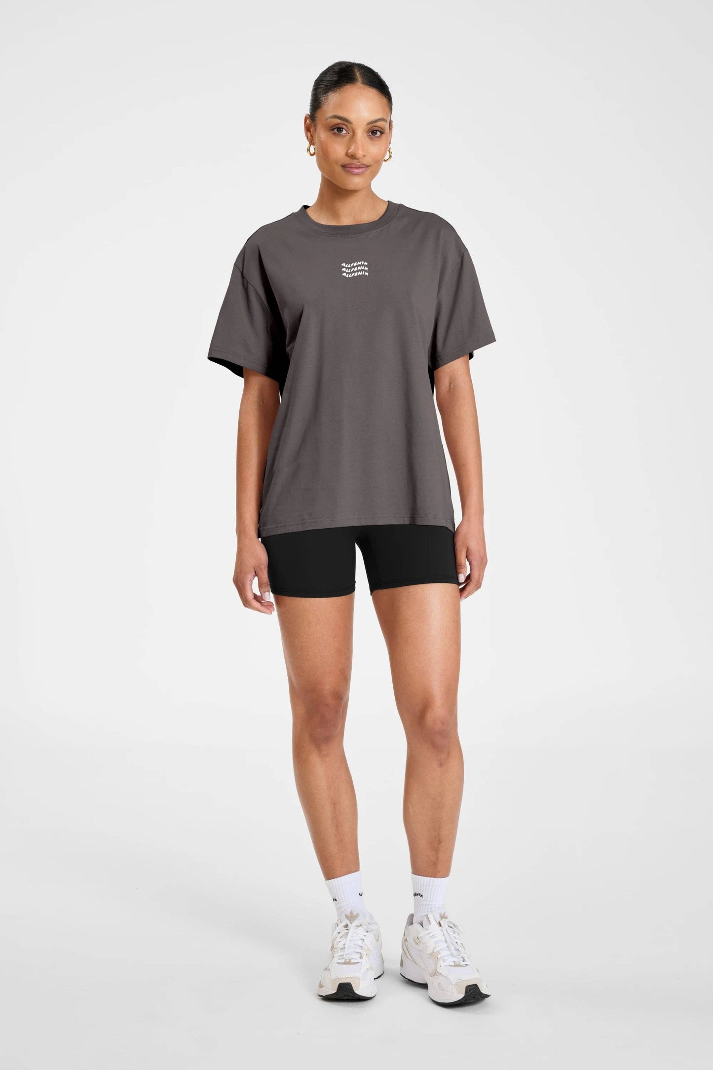 ALLFENIX Waves Logo Tee: Vintage Black