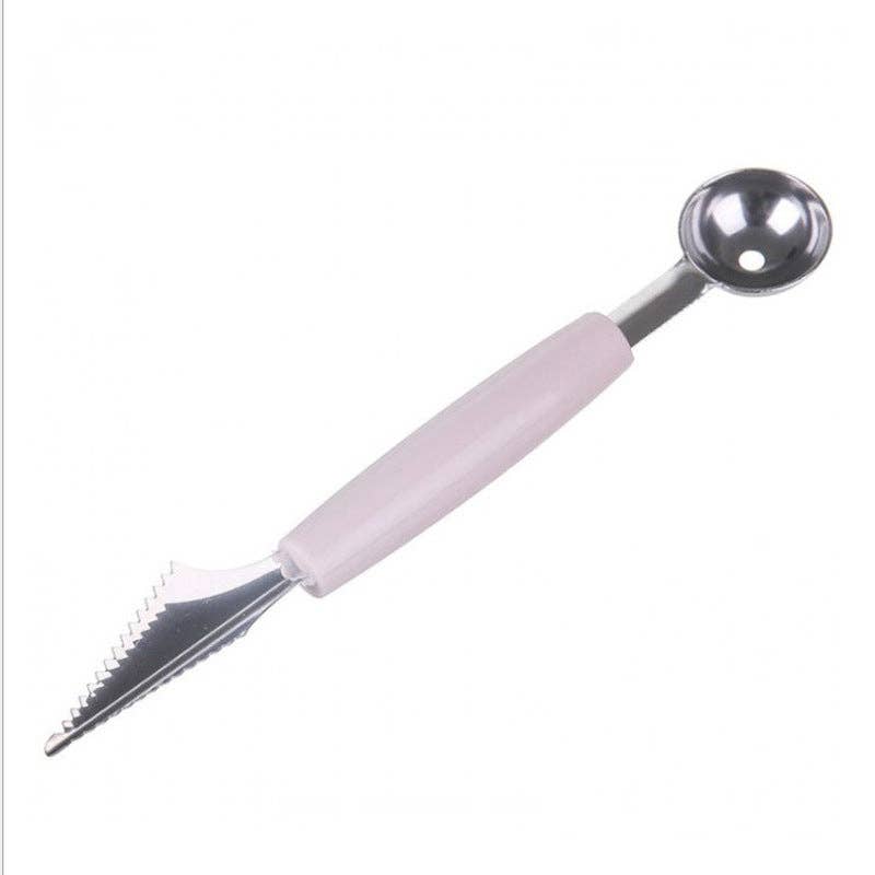 Melon Scoop & Fruit Cutter (Multi-Purpose) - Green