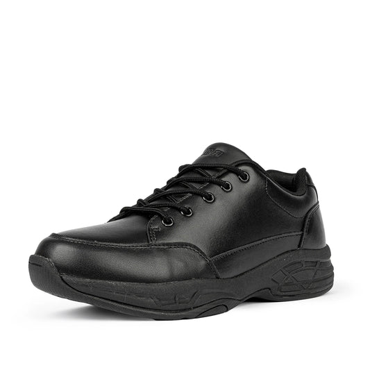 Sfida Alex 2 Senior Leather Lace Up School Shoe - Black