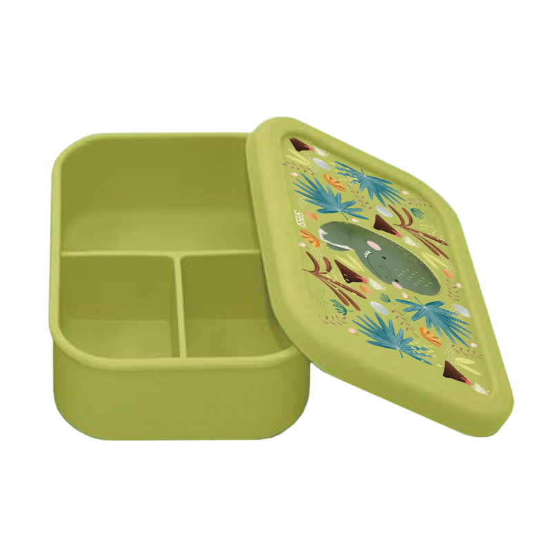 Sassi Silicone Lunch Box - Cracky the Dinosaur