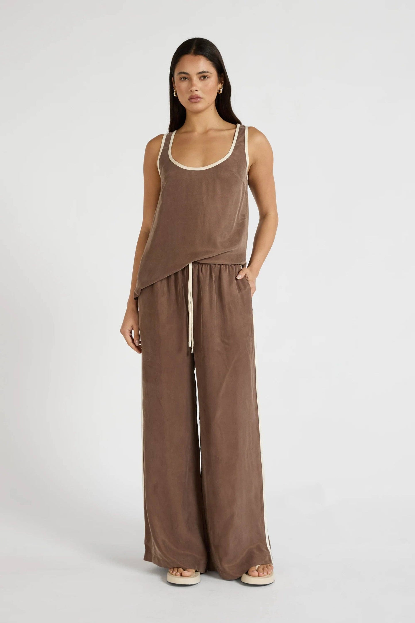 Cupro Contrast Pant