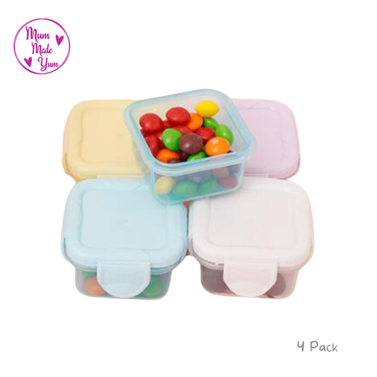 Small Snack Containers - 4 Pack