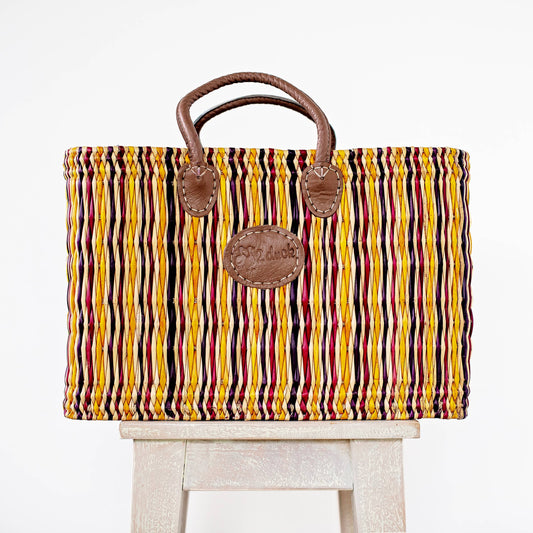 Reed Basket Large Multicolour