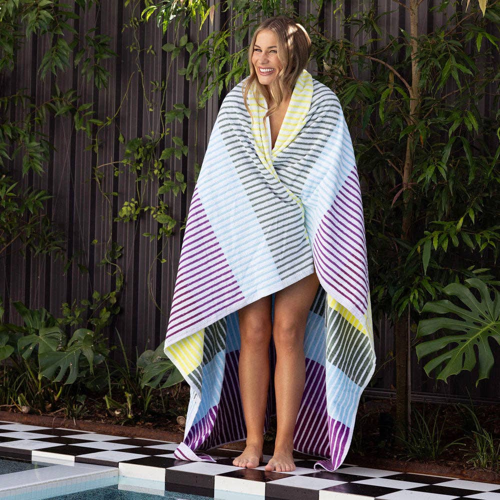 Jacquard Beach Blanket - Strata