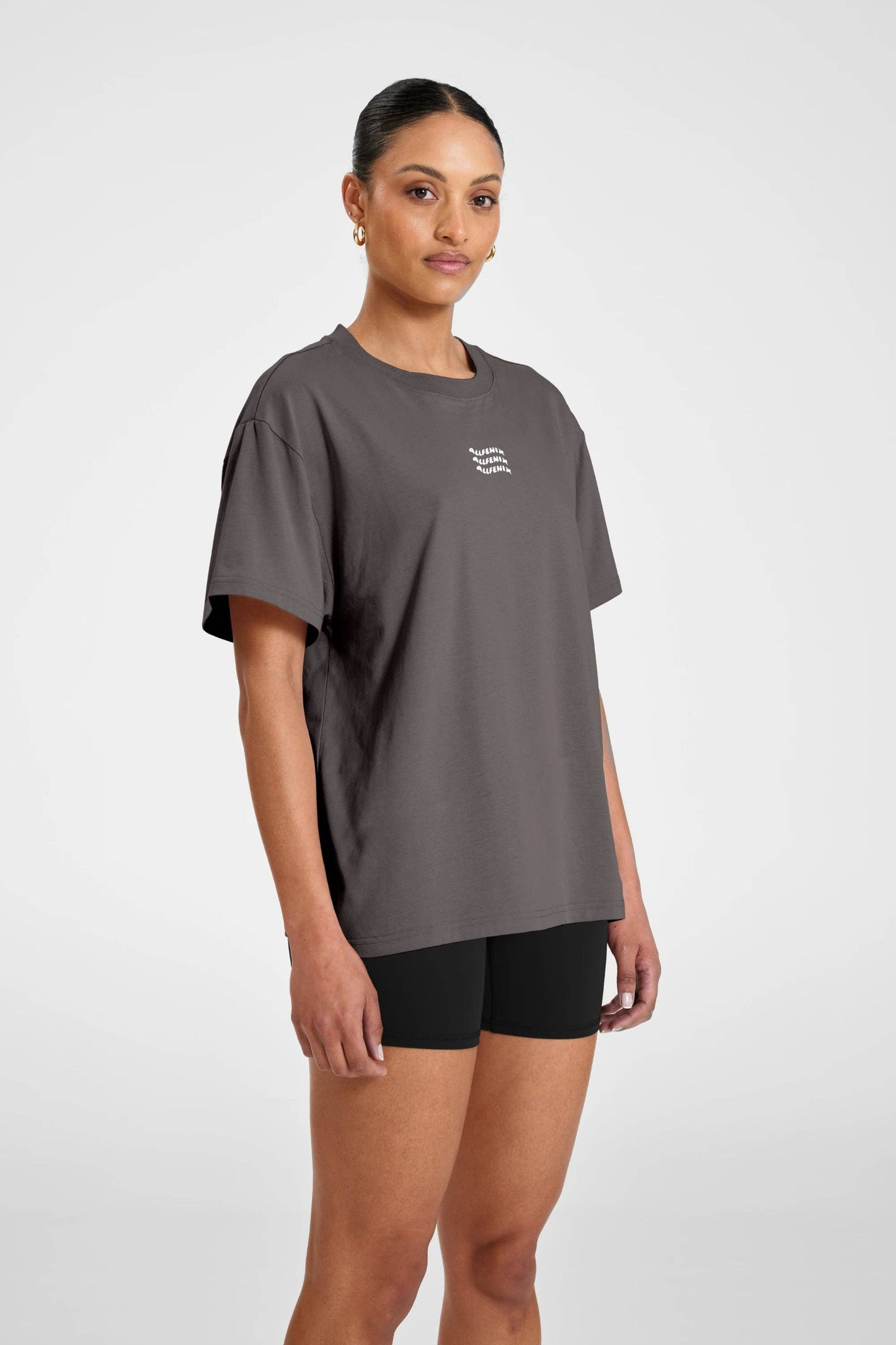 ALLFENIX Waves Logo Tee: Vintage Black