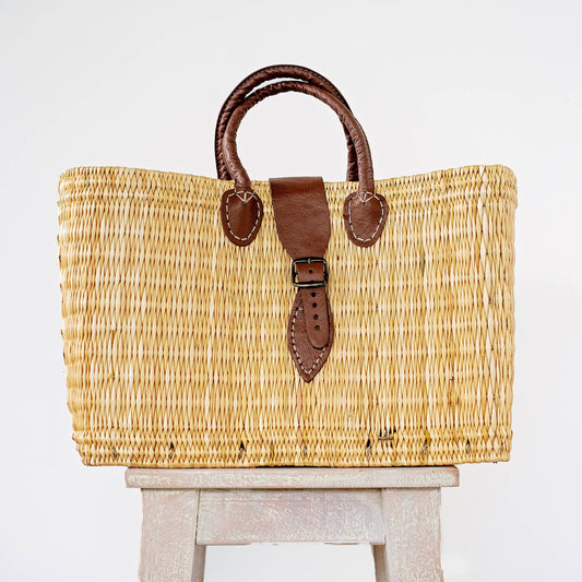 Reed Basket Large With Buckle