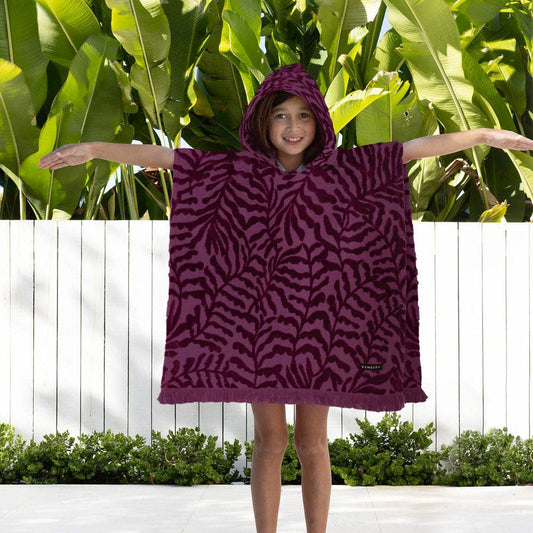HiLo Kids Poncho Nori - Berry