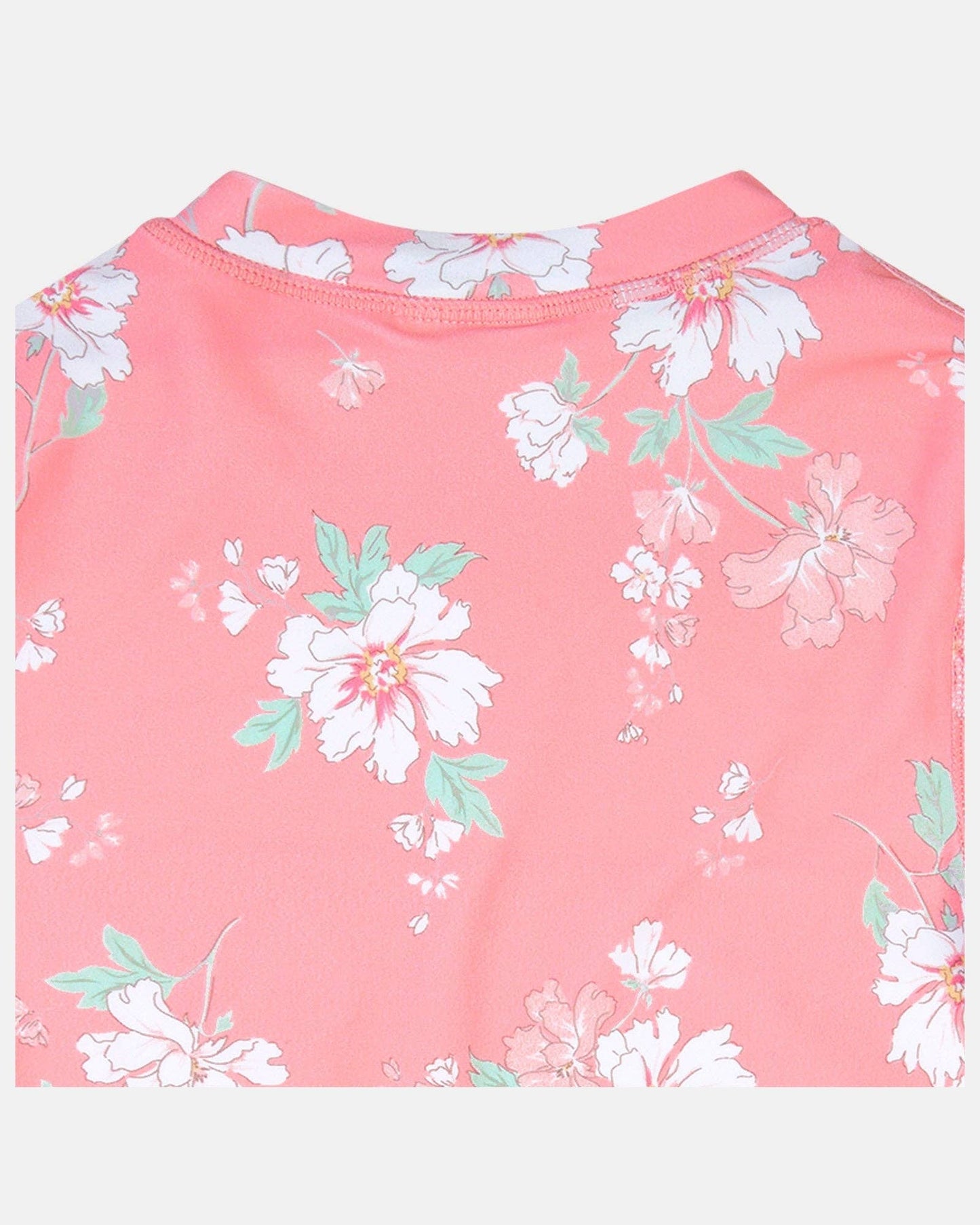 Swim Kids Rashie L/S Full Zip Classic - Scarlet