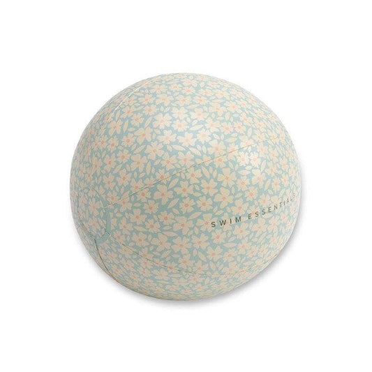 Swim Essentials Inflatable Beach Ball - Flowers Green, 51 cm