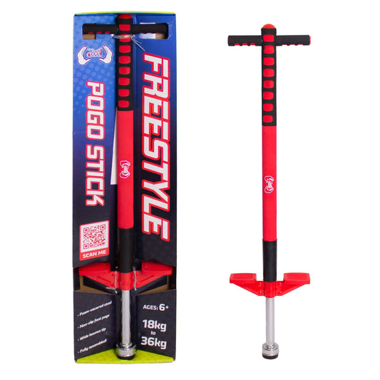 Cooee Freestyle Pogo Stick - Red/Black