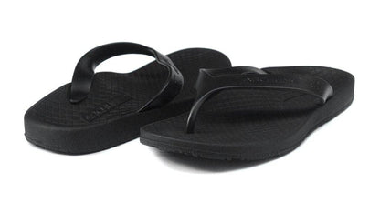 Archline Kids Orthotic Flip Flops – Black/Black