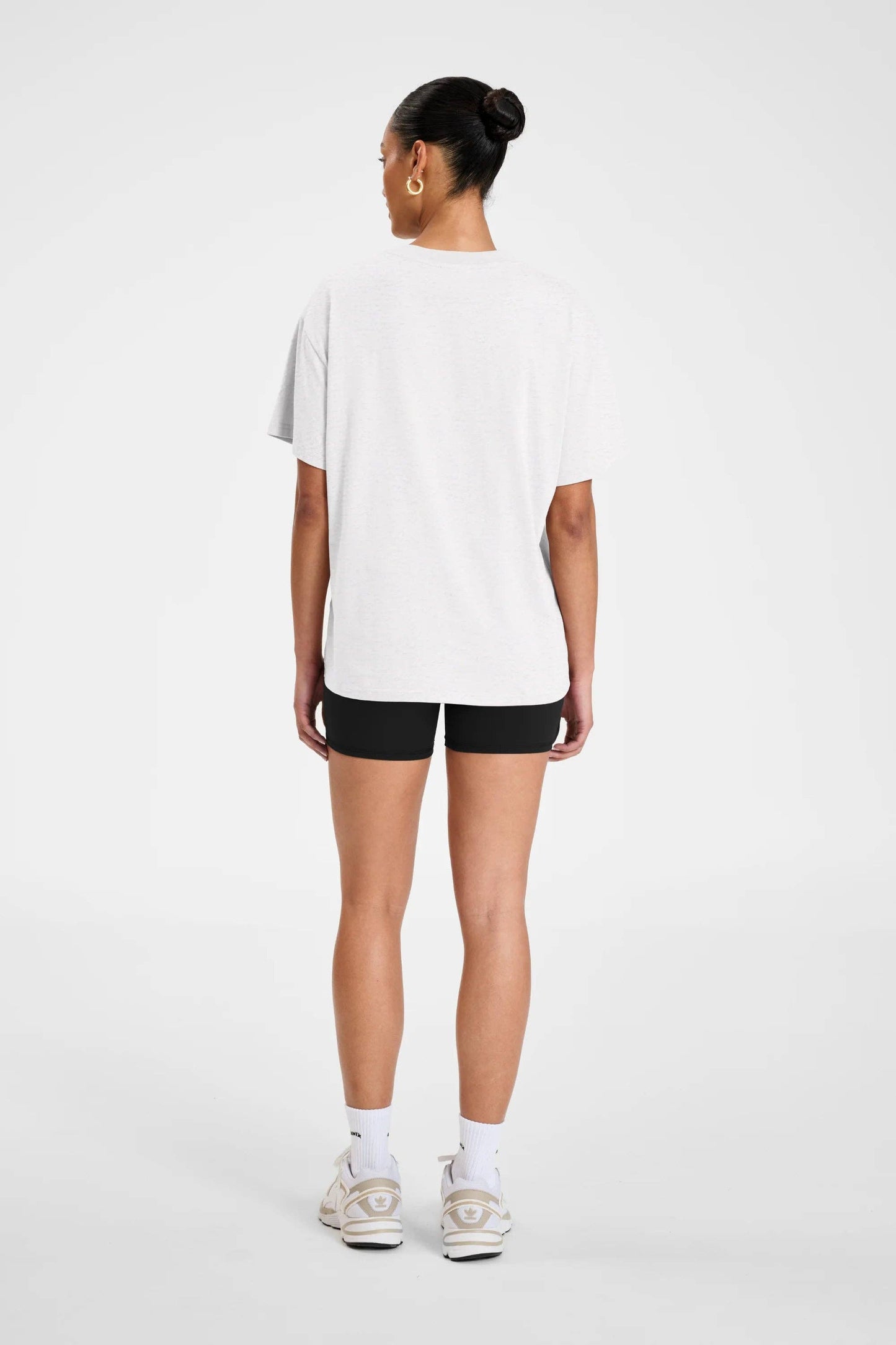 ALLFENIX Waves Logo Tee: White Marle