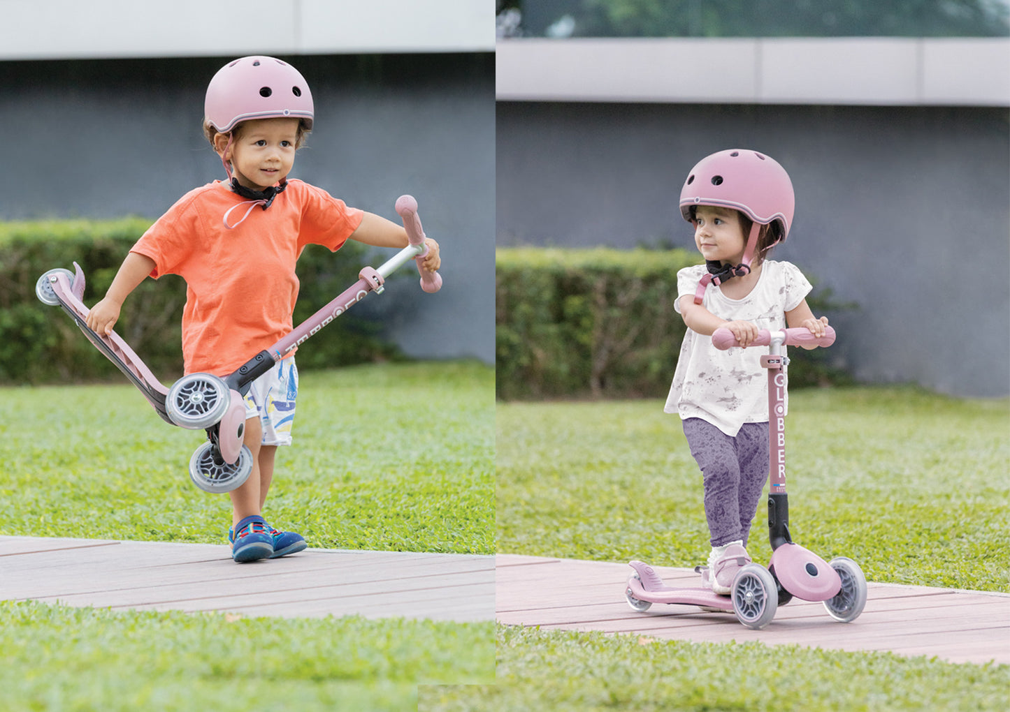 Globber Junior Foldable Lights Ecologic- Blueberry (2+yrs)