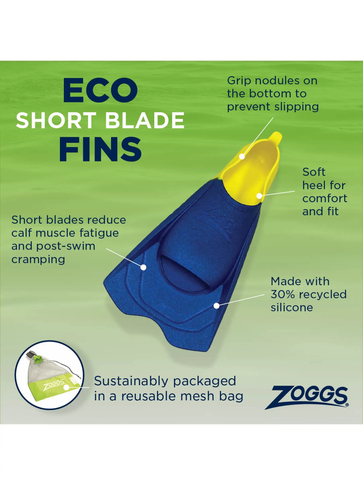 Zoggs Eco Short Blade Fins