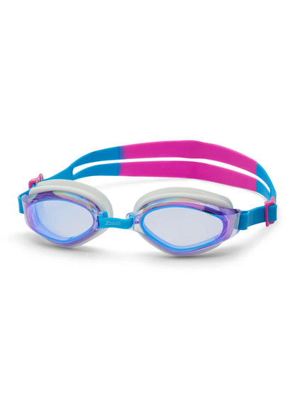 Zoggs Endura Max Titanium Goggles - Pink/Turquoise/Mirror