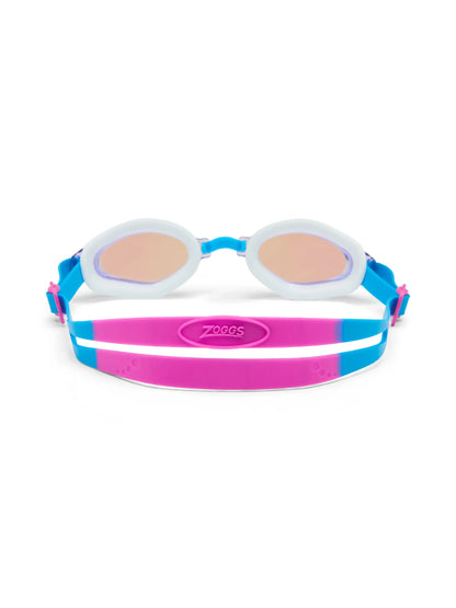 Zoggs Endura Max Titanium Goggles - Pink/Turquoise/Mirror