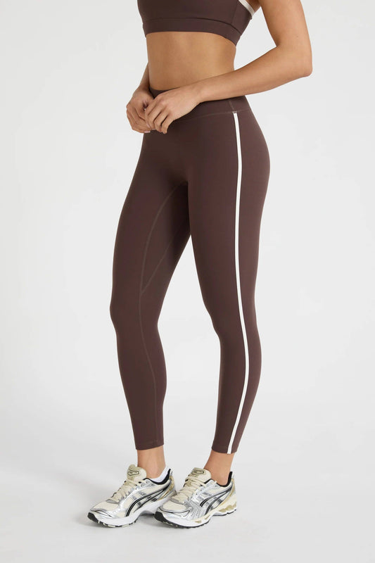 ALLFENIX CloudCore Contrast Stripe 7/8 Legging - Espresso