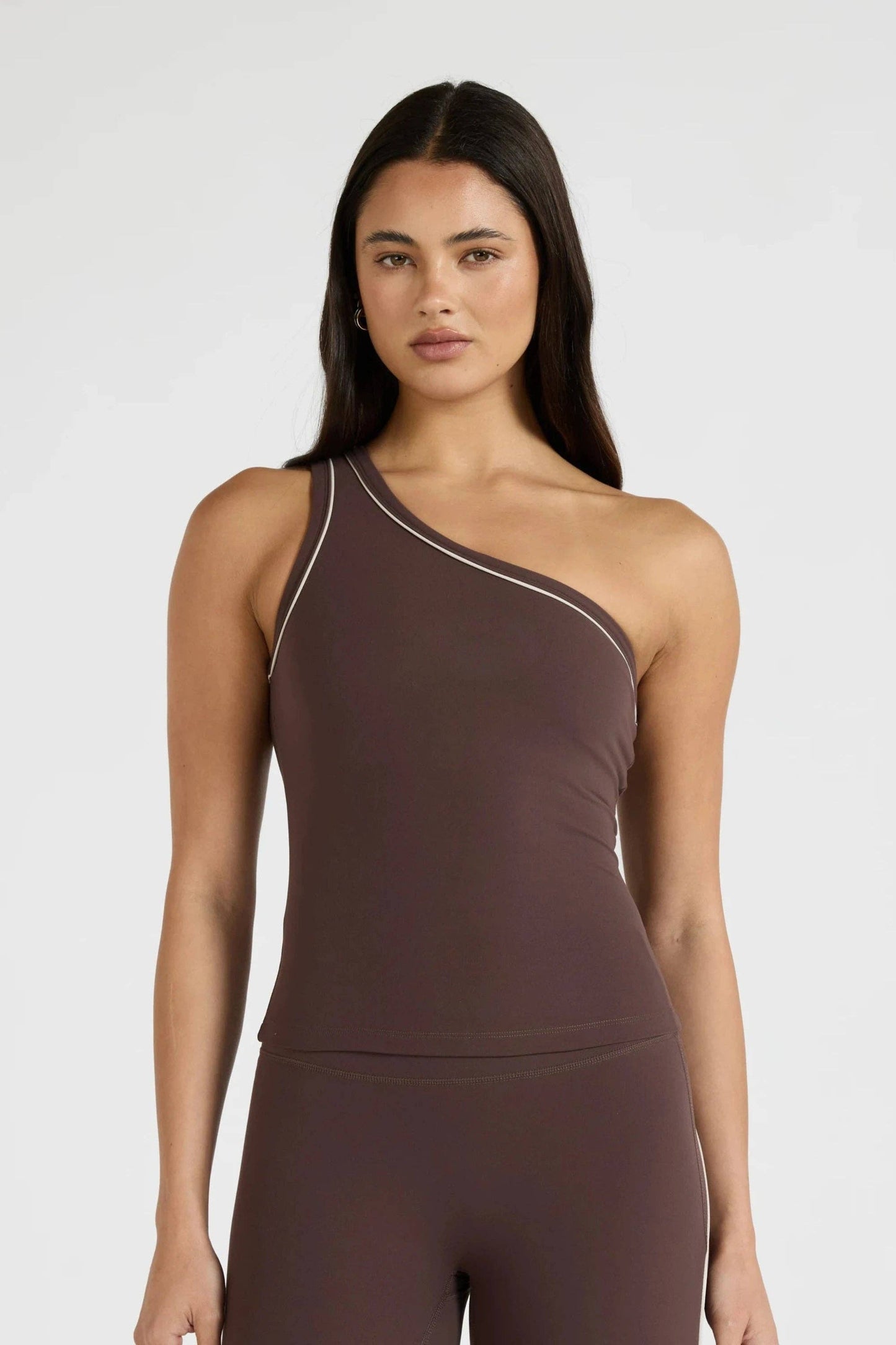 Allfenix CloudCore One Shoulder Contrast Piping Tank