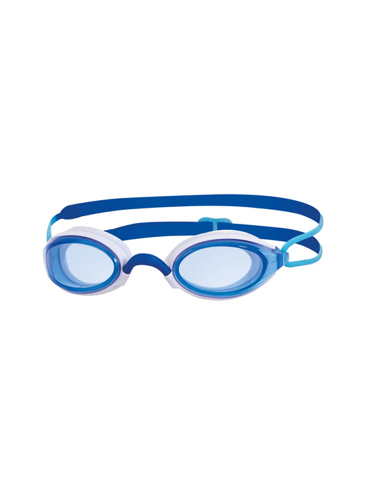 Zoggs Fusion Air Titanium Goggles - Blue/White Tinted Blue Lens