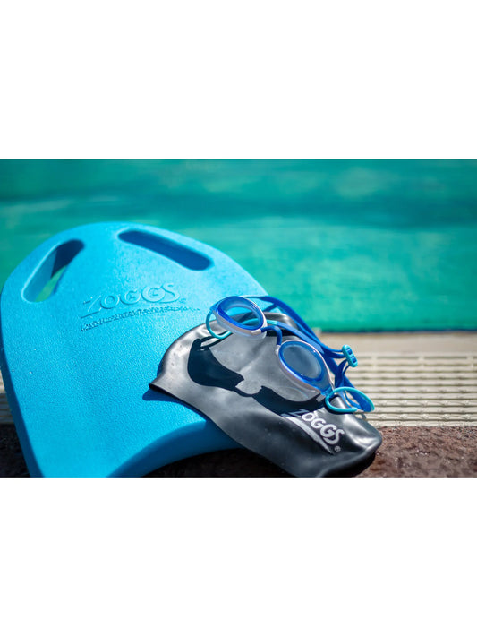 Zoggs Fusion Air Titanium Goggles - Blue/White Tinted Blue Lens