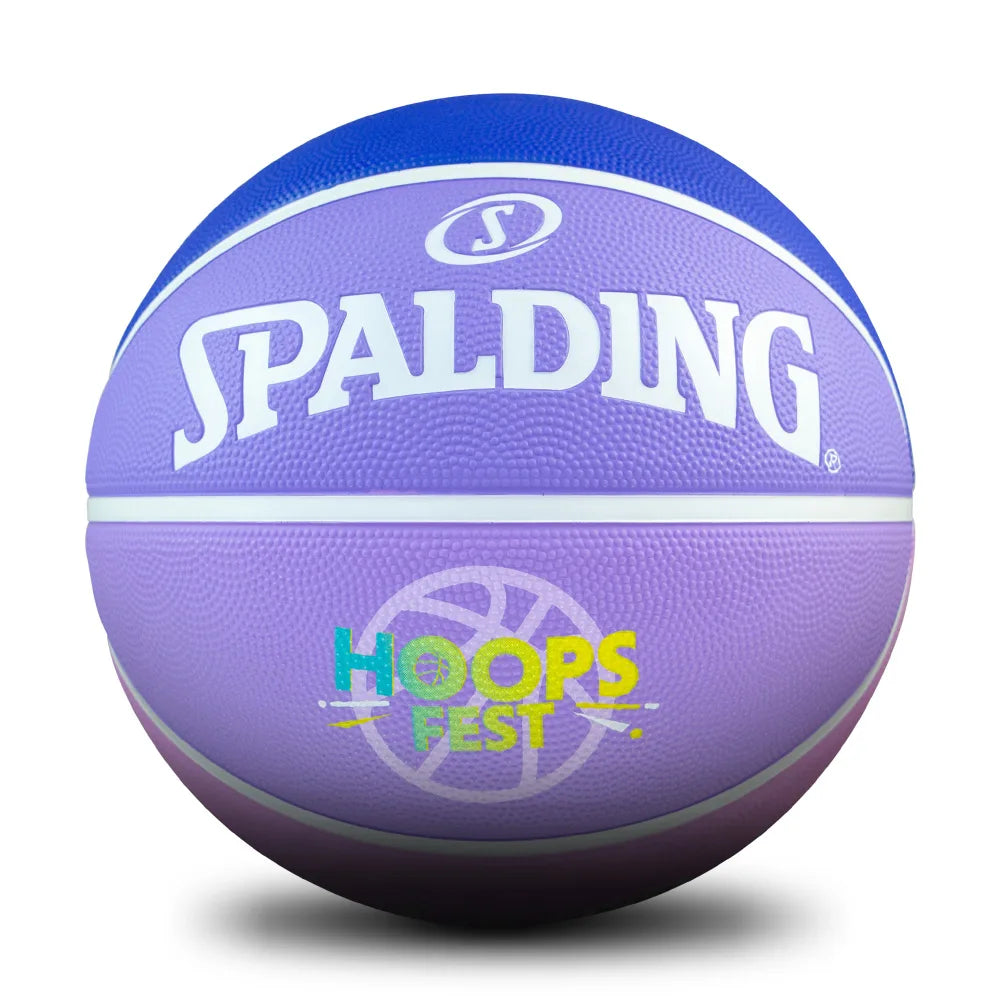 Spalding HoopsFest 2026 Outdoor Basketball - Purple/Blue