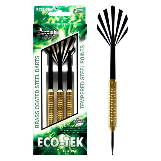Formula Sports Eco-Tek Brass Coated Steel Darts - 22 grams