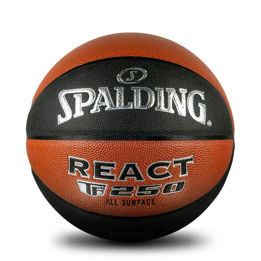 Spalding React TF-250 Basketball Orange/Black - Size 7