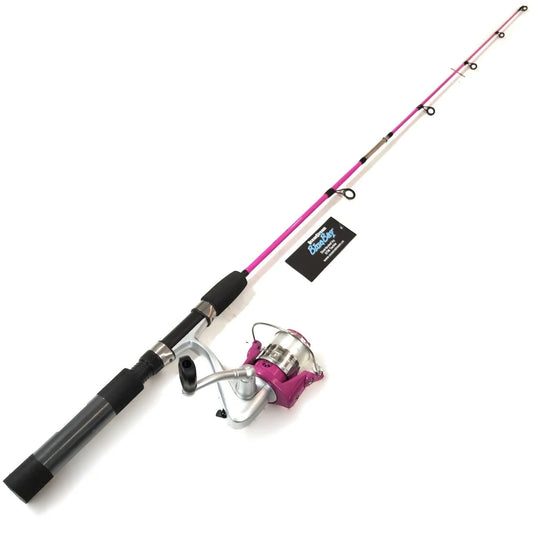 OceanStream Blue Bay Rod Reel Combo - 5ft Pink