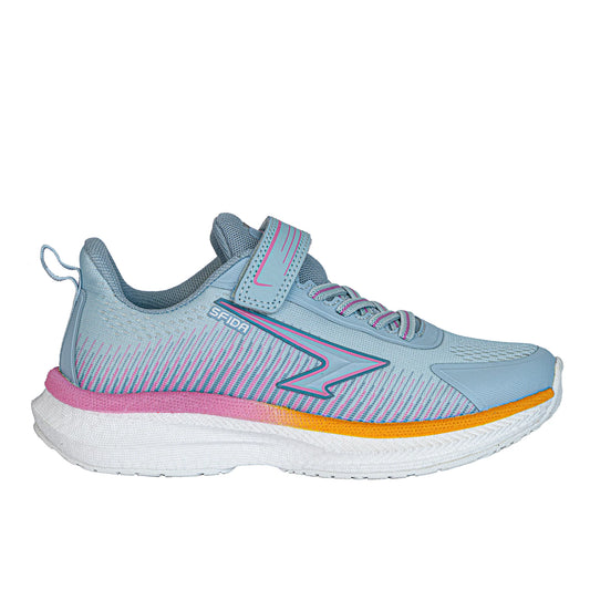 Sfida Zephyr 2.0 Girls Runners (Velcro) -Sky/Pink/Orange