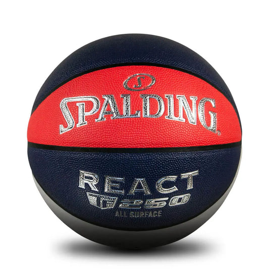 Spalding React TF-250 Basketball Red/White/Blue - Size 7
