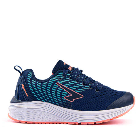 Sfida Monsoon Kids Runners (Laces) - Navy/Mint/Coral