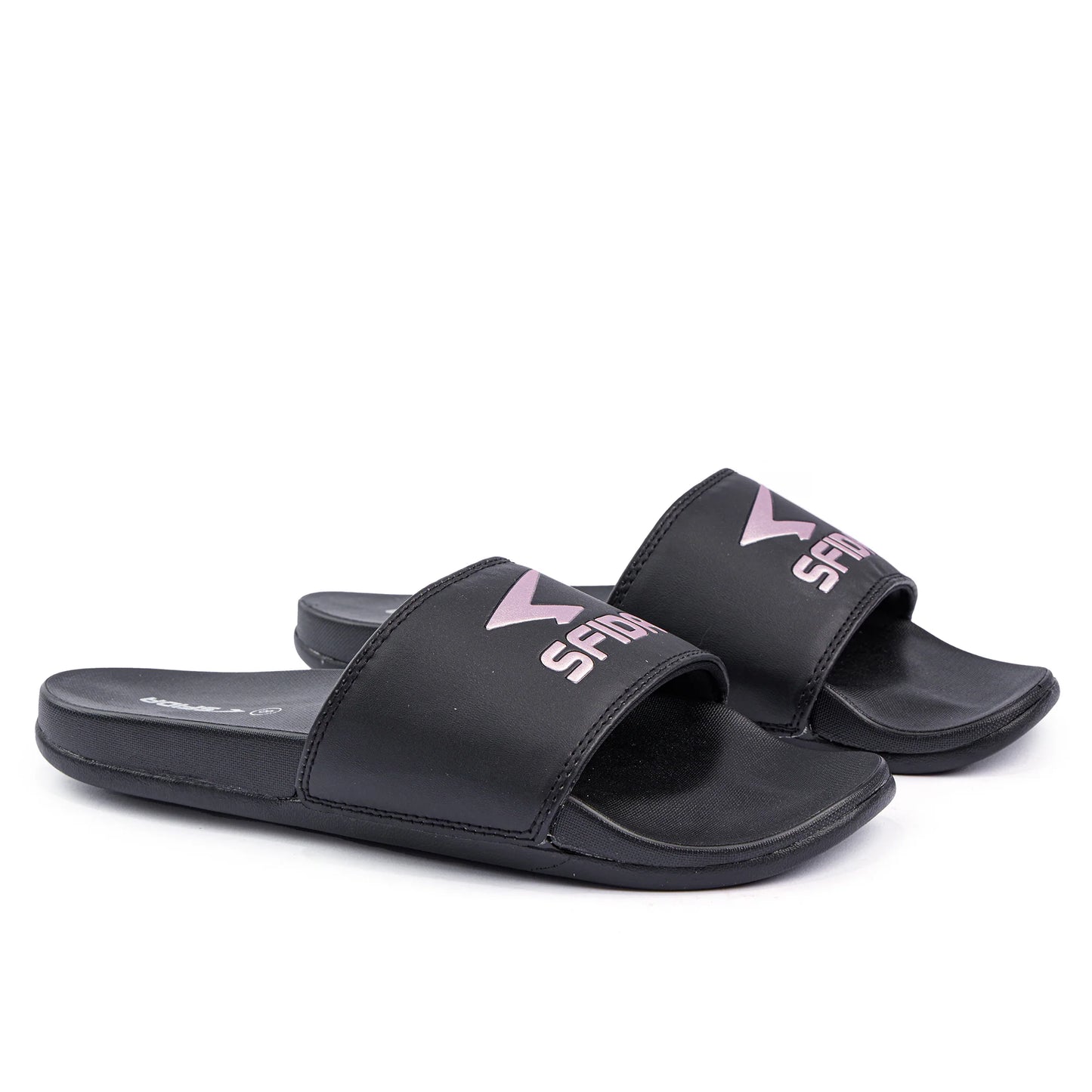 Sfida Laze Girls Slide - Black/Metallic Blush