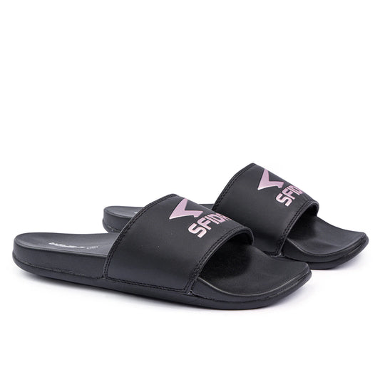 Sfida Laze Girls Slide - Black/Metallic Blush