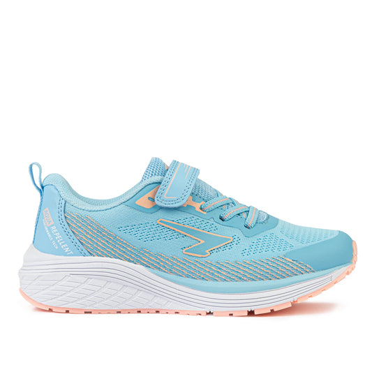 Sfida Inta Girls Runners (Velcro) - Light Blue/Pastel Peach
