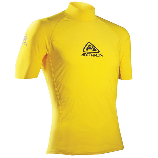 Adrenalin Junior Vivid Short Sleeve Rash Vest 50+UV - Yellow