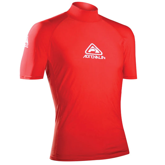 Adrenalin Junior Vivid Short Sleeve Rash Vest 50+UV - Red