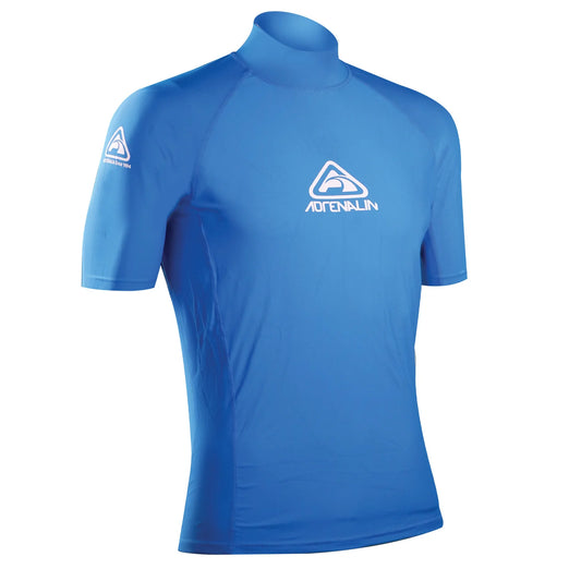 Adrenalin Adult Vivid Short Sleeve Rash Vest 50+UV - Blue