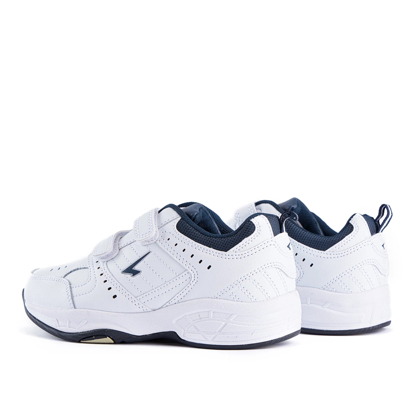 Sfida Defy Junior Leather Cross Trainer (Velcro) - White/Navy