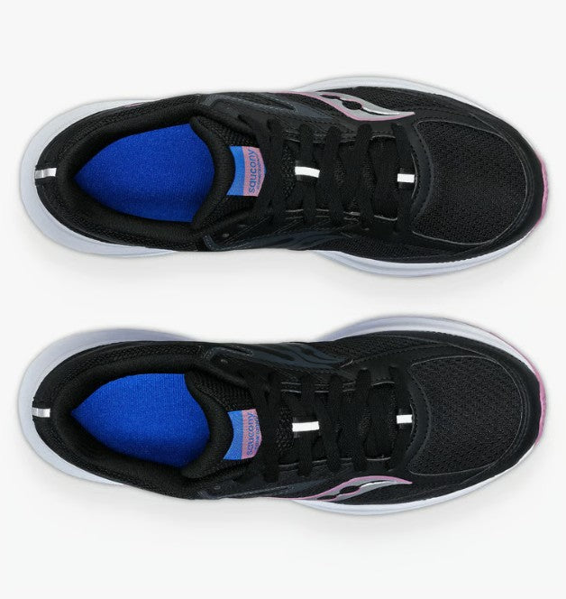 Saucony Cohesion 17 Womens Runners (wide) - Black/Orchid