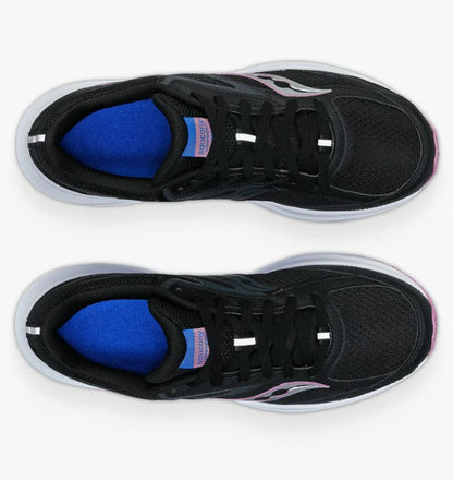 Saucony Cohesion 17 Womens Runners (wide) - Black/Orchid