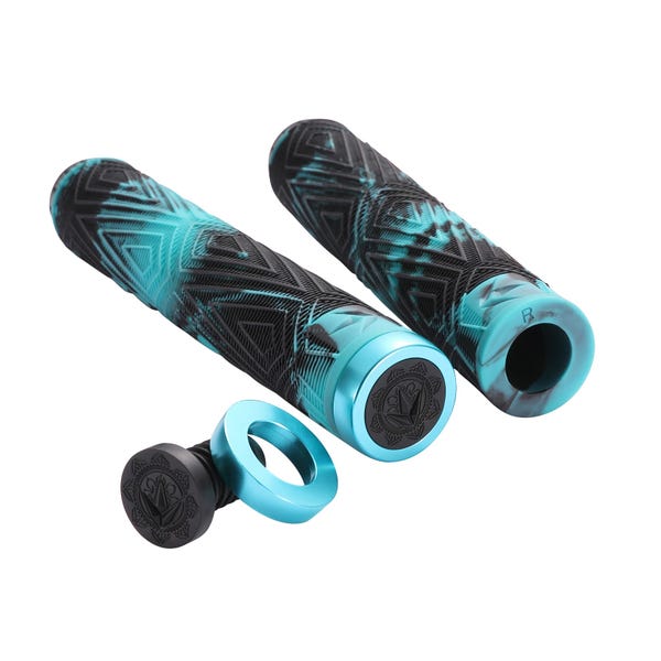 W.Scott Hand Grips - Black/Teal