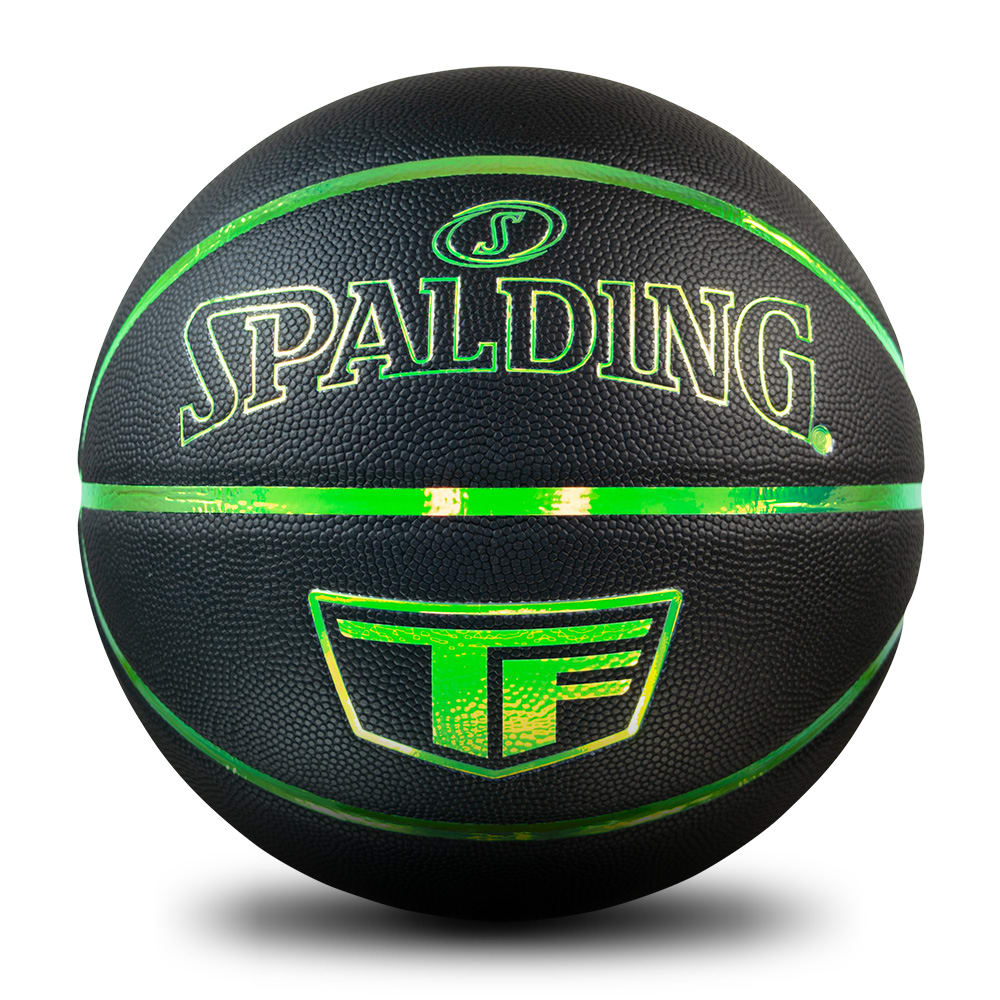 Spalding TF Iridescent Glow in the Dark Basketball - Size 7 GREEN