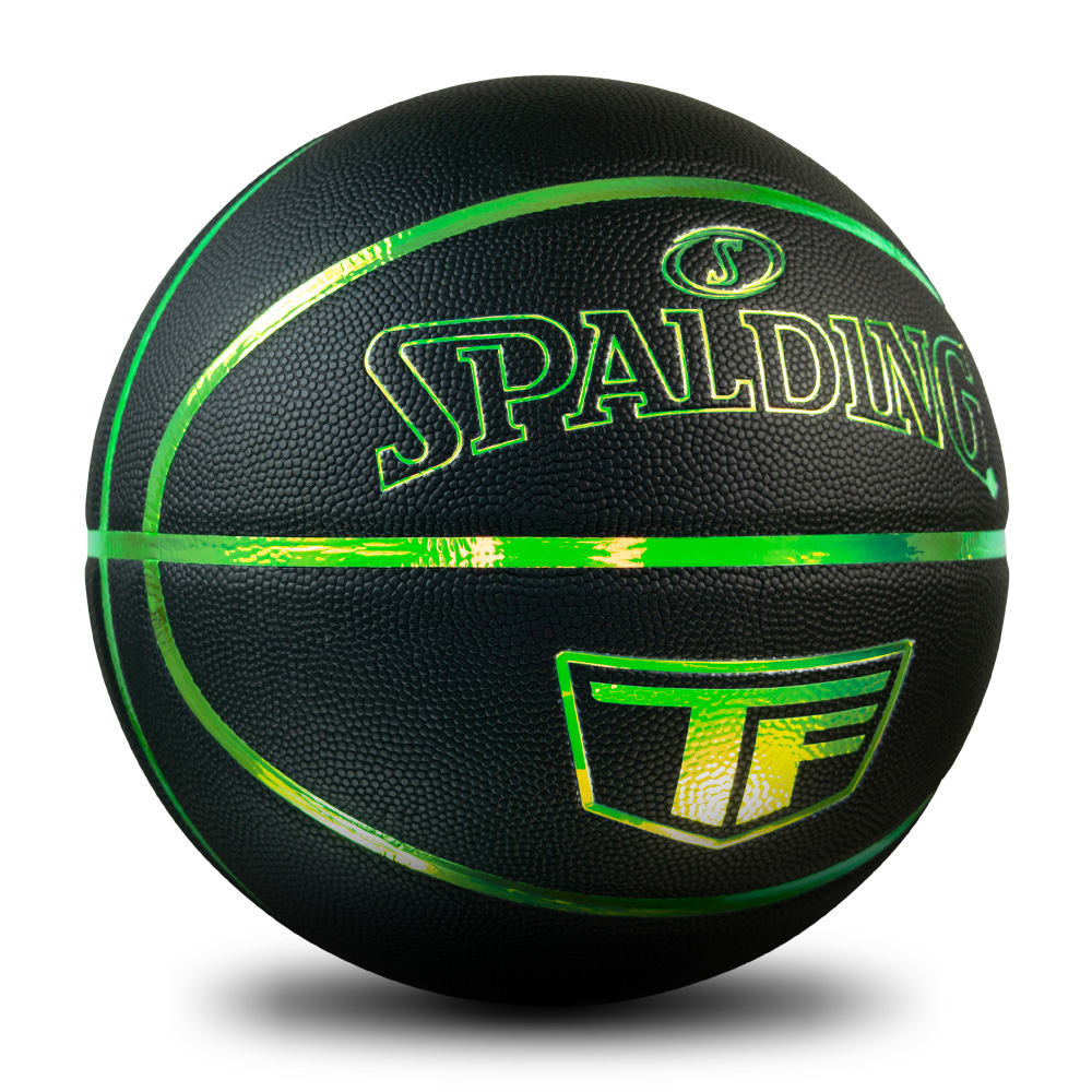 Spalding TF Iridescent Glow in the Dark Basketball - Size 7 GREEN