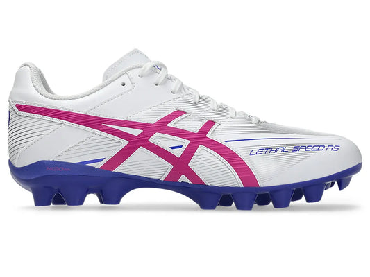 Asics Lethal Speed RS Football Boot - White/Digital Sakura