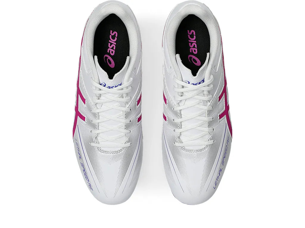 Asics Lethal Speed RS Football Boot - White/Digital Sakura