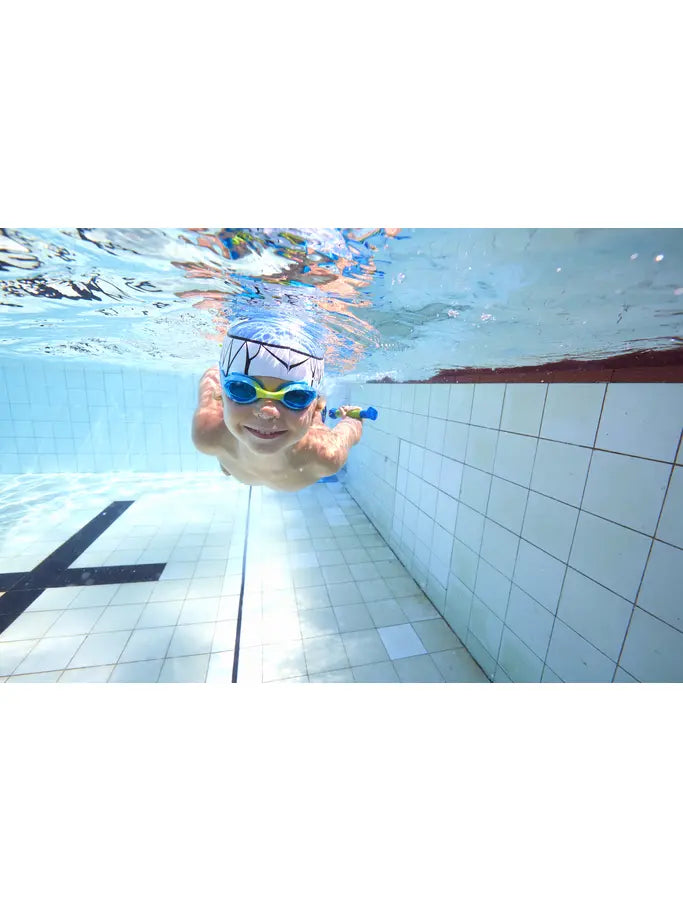 Zoggs Little Twist Swimming Goggles - Blue/Green with Tinted Blue Lens
