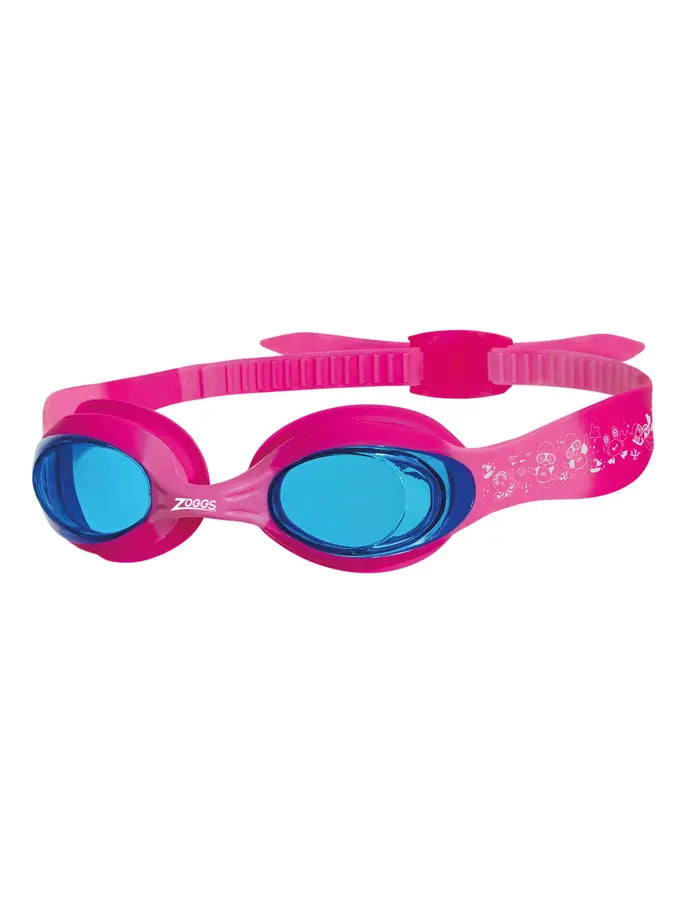 Zoggs Little Twist Swimming Goggles - Pink with Tinted Blue Lens
